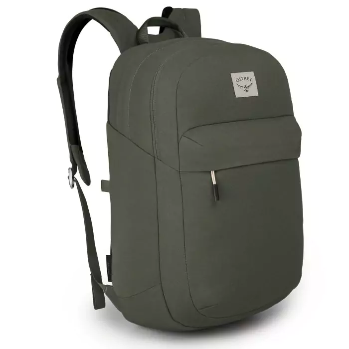 image of green backpack